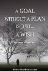 goal without a plan